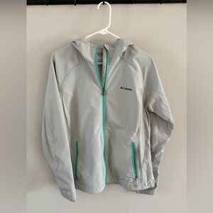 Columbia Sportswear Company Omni-Shield Hooded Lightweight Jacket Size L Gray